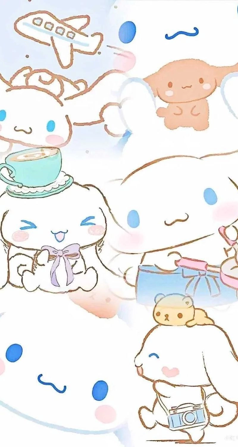 Hình nền Cinnamoroll 3D sống động