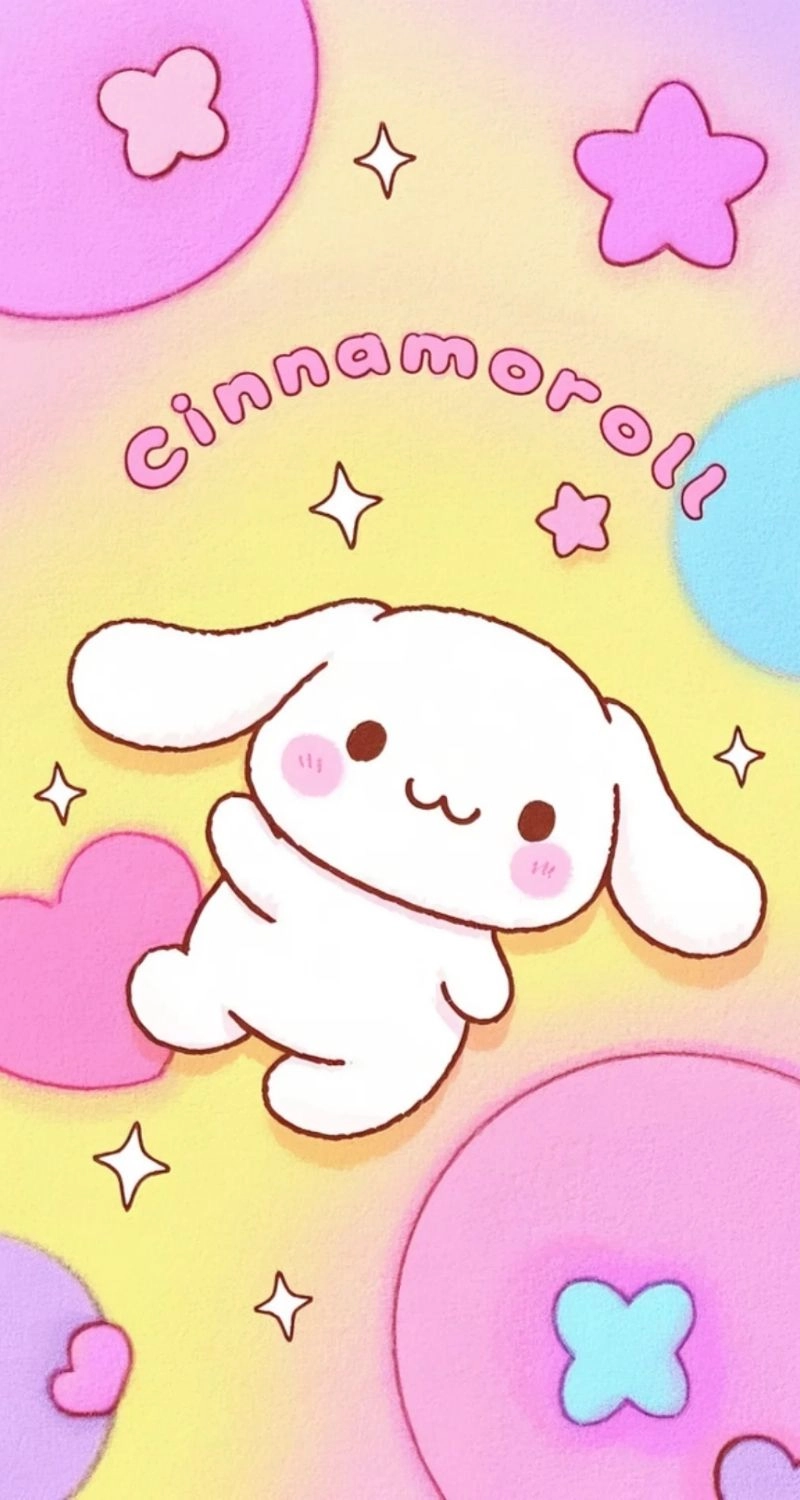 Hình nền Cinnamoroll chibi nhỏ nhắn