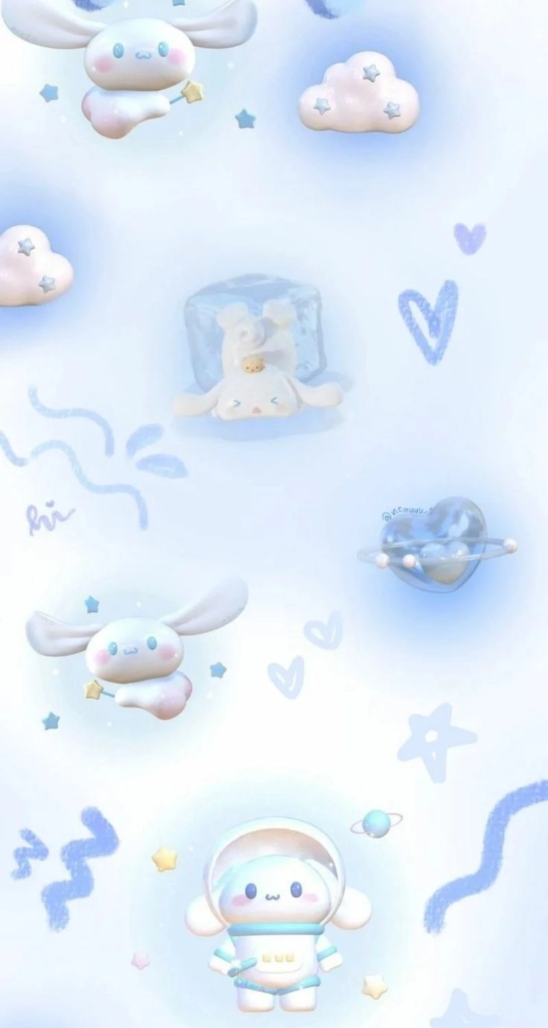 Hình nền đẹp 3D cute Cinnamoroll lung linh