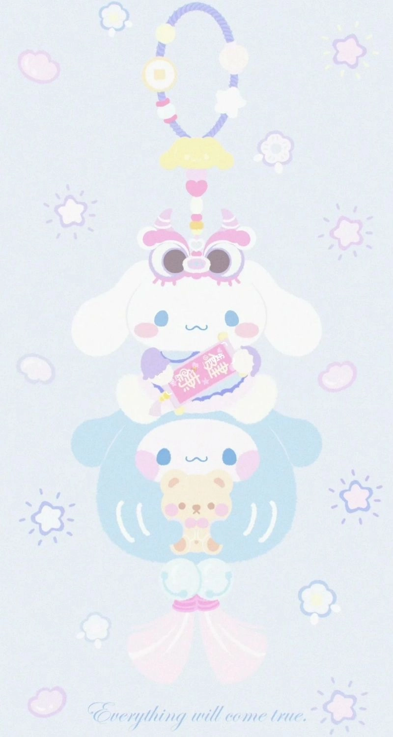 Ảnh nền điện thoại Cinnamoroll 3D