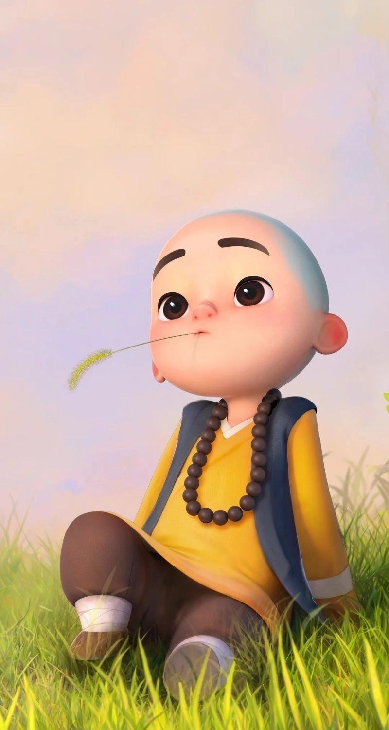 Hình nền chú tiểu chibi ngộ nghĩnh