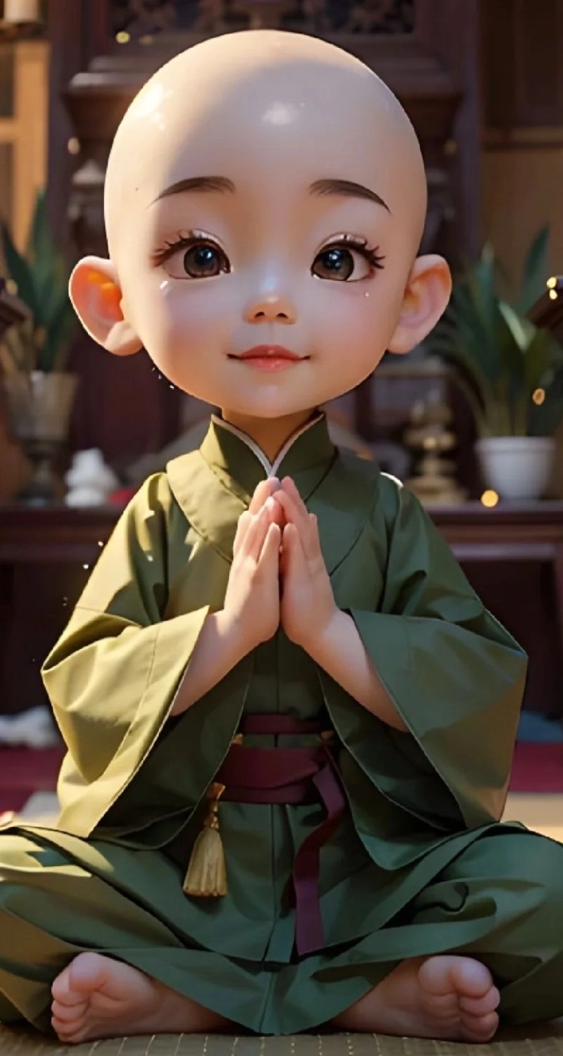 Hình nền điện thoại chú tiểu dễ thương