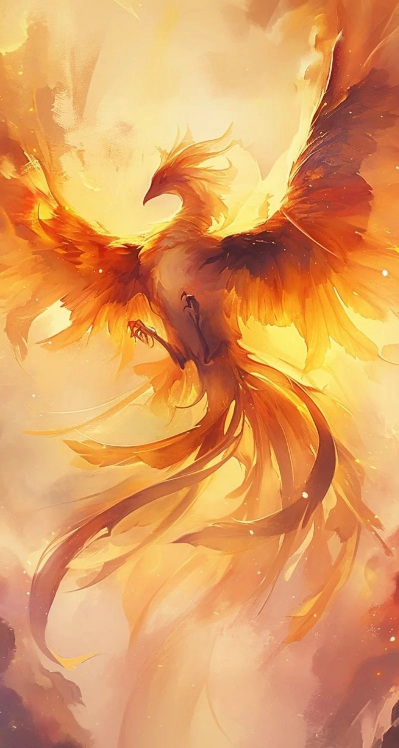 Hình nền phượng hoàng đẹp mê ly