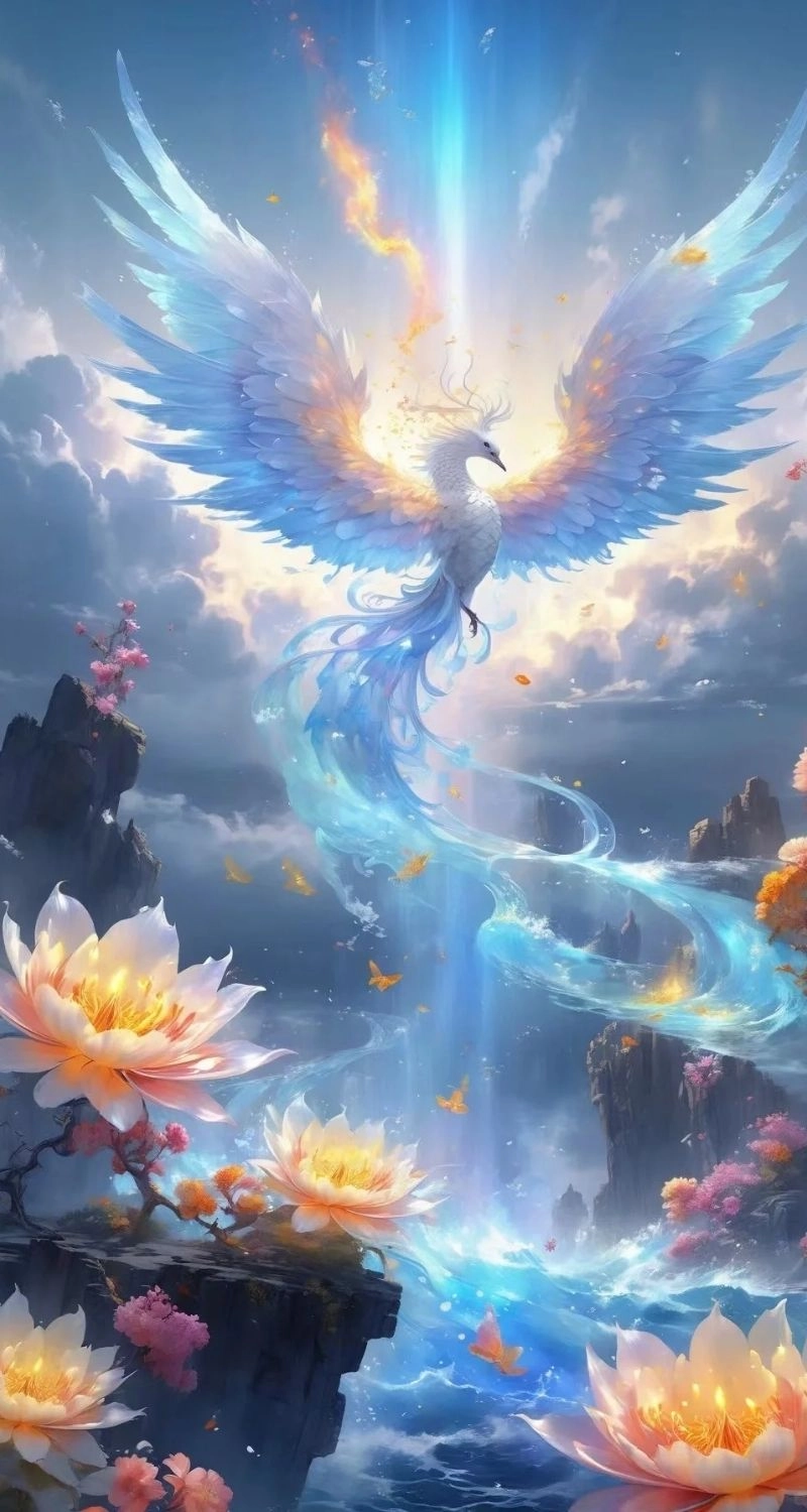 Hình nền phượng hoàng băng