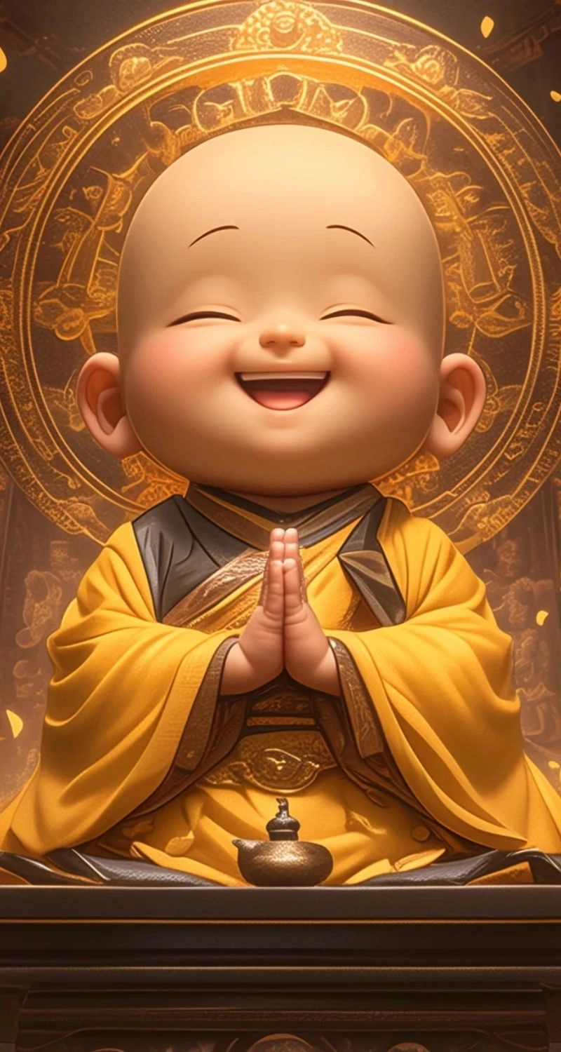 hình nền chú tiểu hài hước