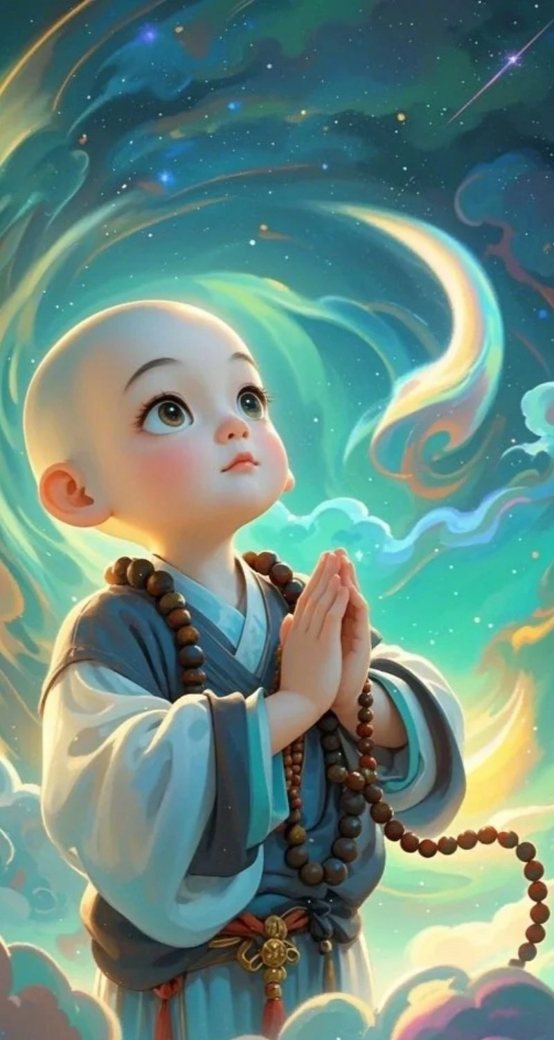 hình nền chú tiểu dễ thương nhất