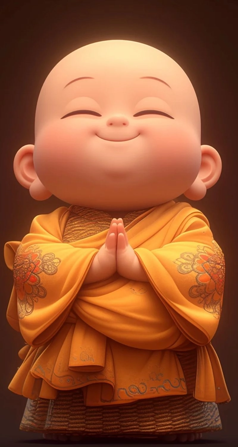 hình nền chú tiểu 3d