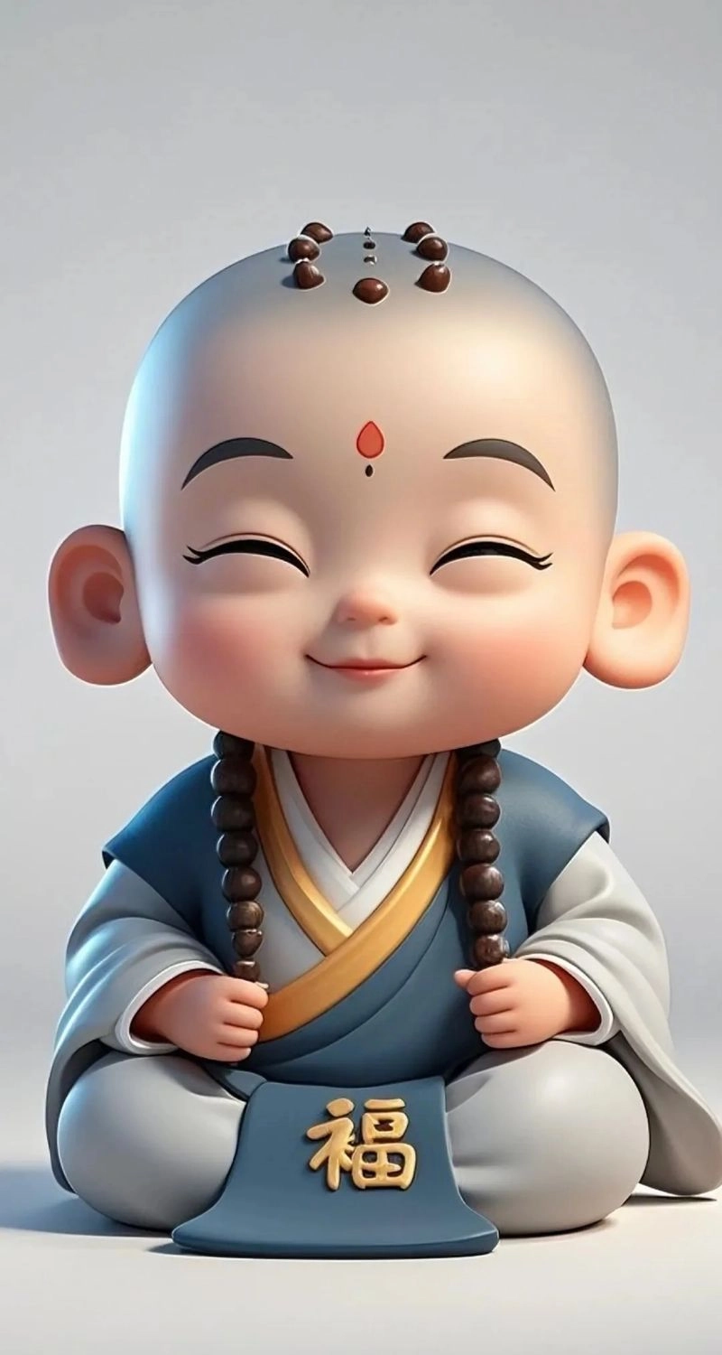 hình nền chú tiểu dễ thương