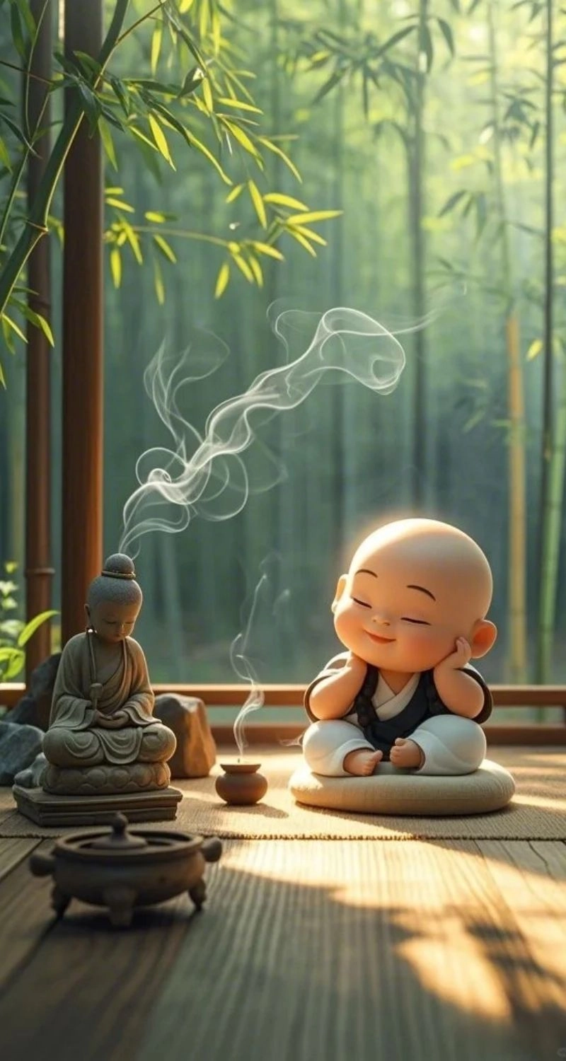 background chú tiểu cho thiết bị di động