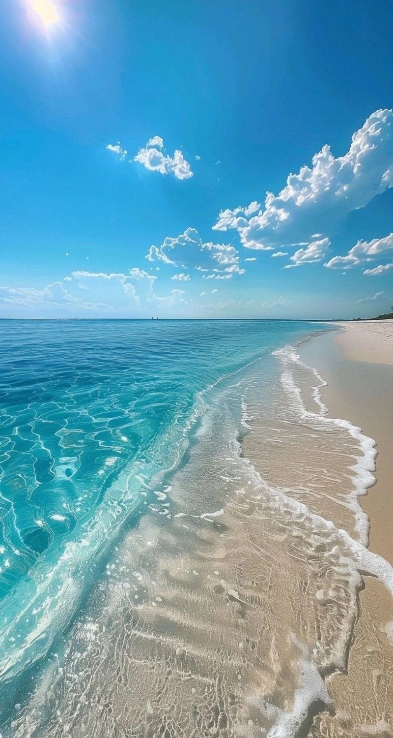 Wallpaper biển xanh tuyệt vời