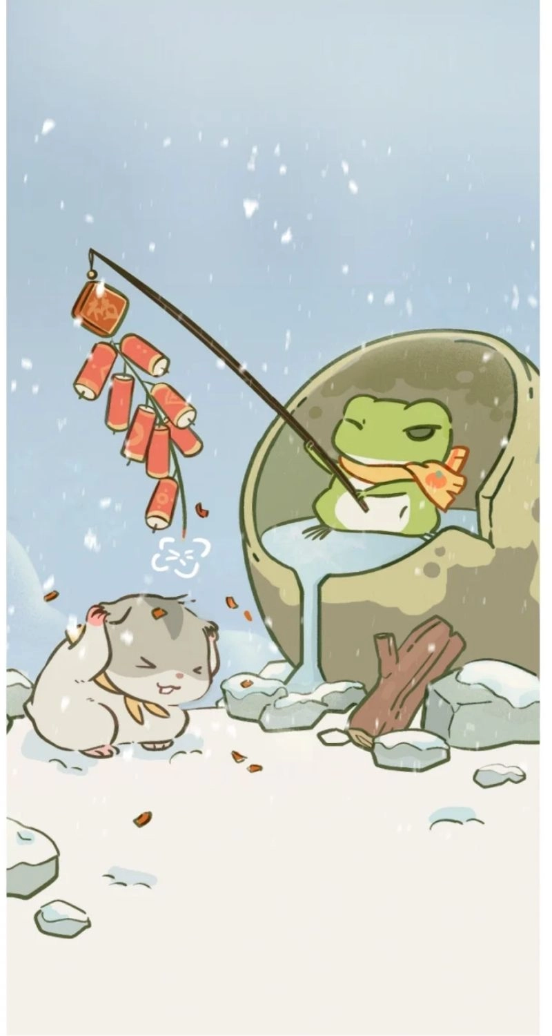 Hình nền ếch ngộ nghĩnh