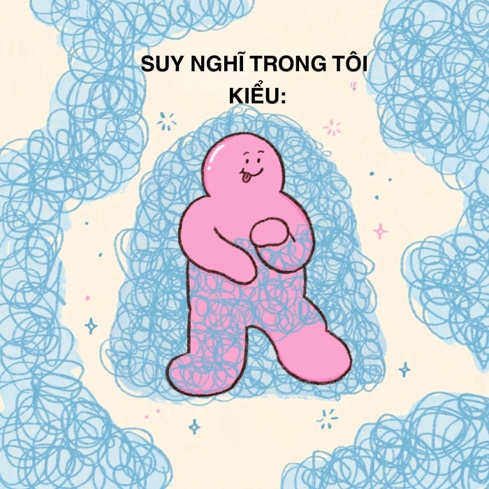 ảnh biểu hiện overthinking meme