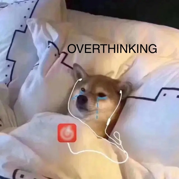 hình ảnh chế meme overthinking