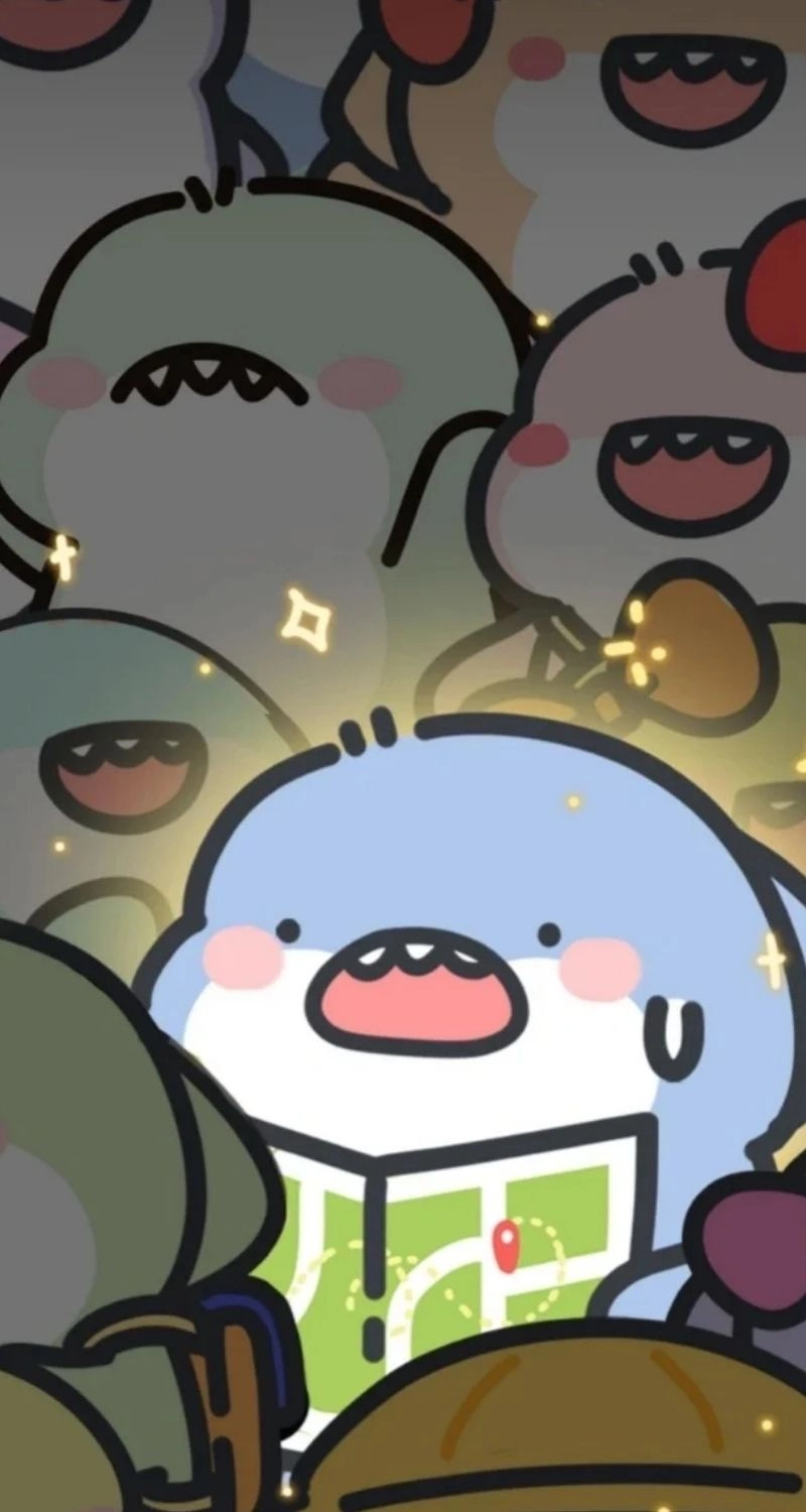 Wallpaper cá mập anime dễ thương