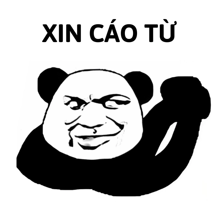 meme gấu trúc cáo từ