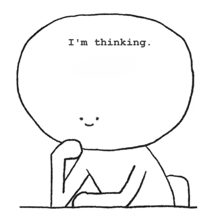 meme overthinking đầu to