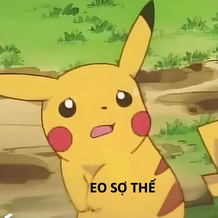 meme pikachu sợ