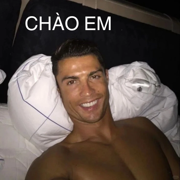 meme ronaldo chào em