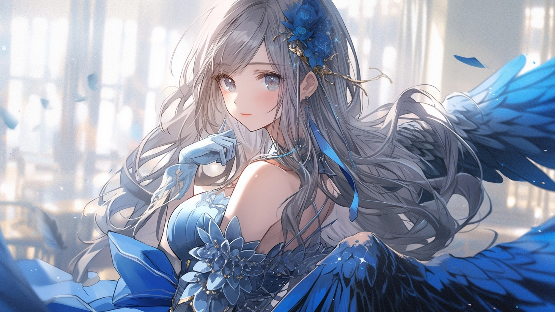 ảnh nền gái anime 4k cho màn hình lớn