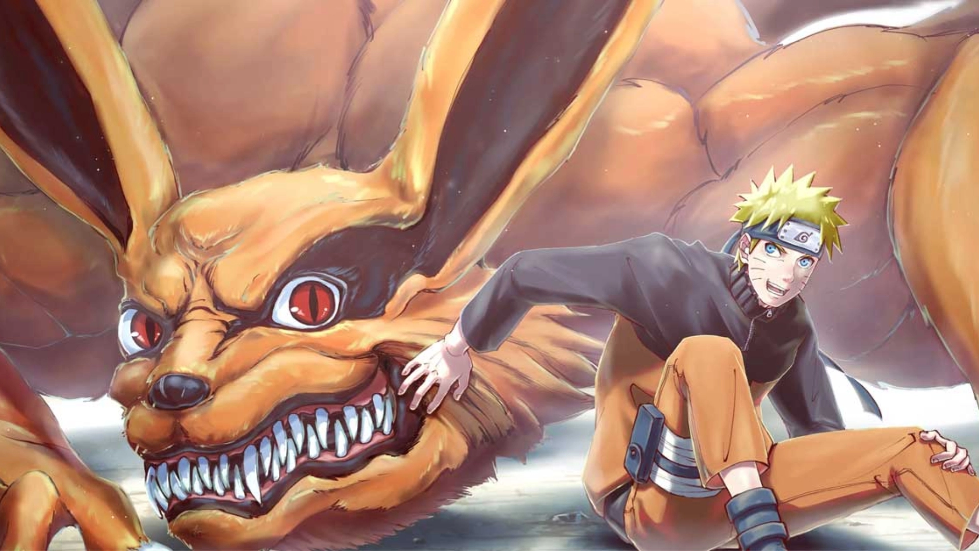 Hình nền Naruto Cửu Vĩ ngầu mạnh mẽ