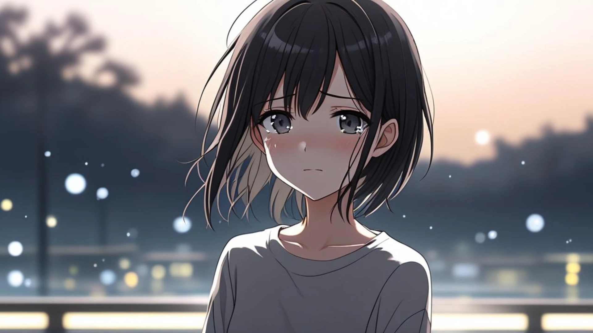 Hình nền đẹp anime buồn đầy cảm xúc