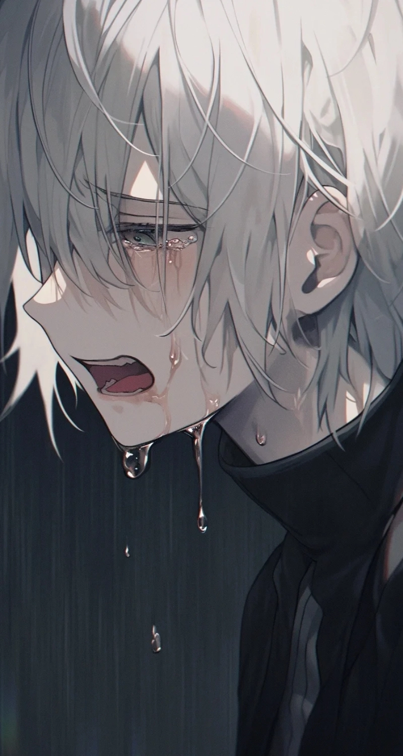 hình nền anime nam buồn