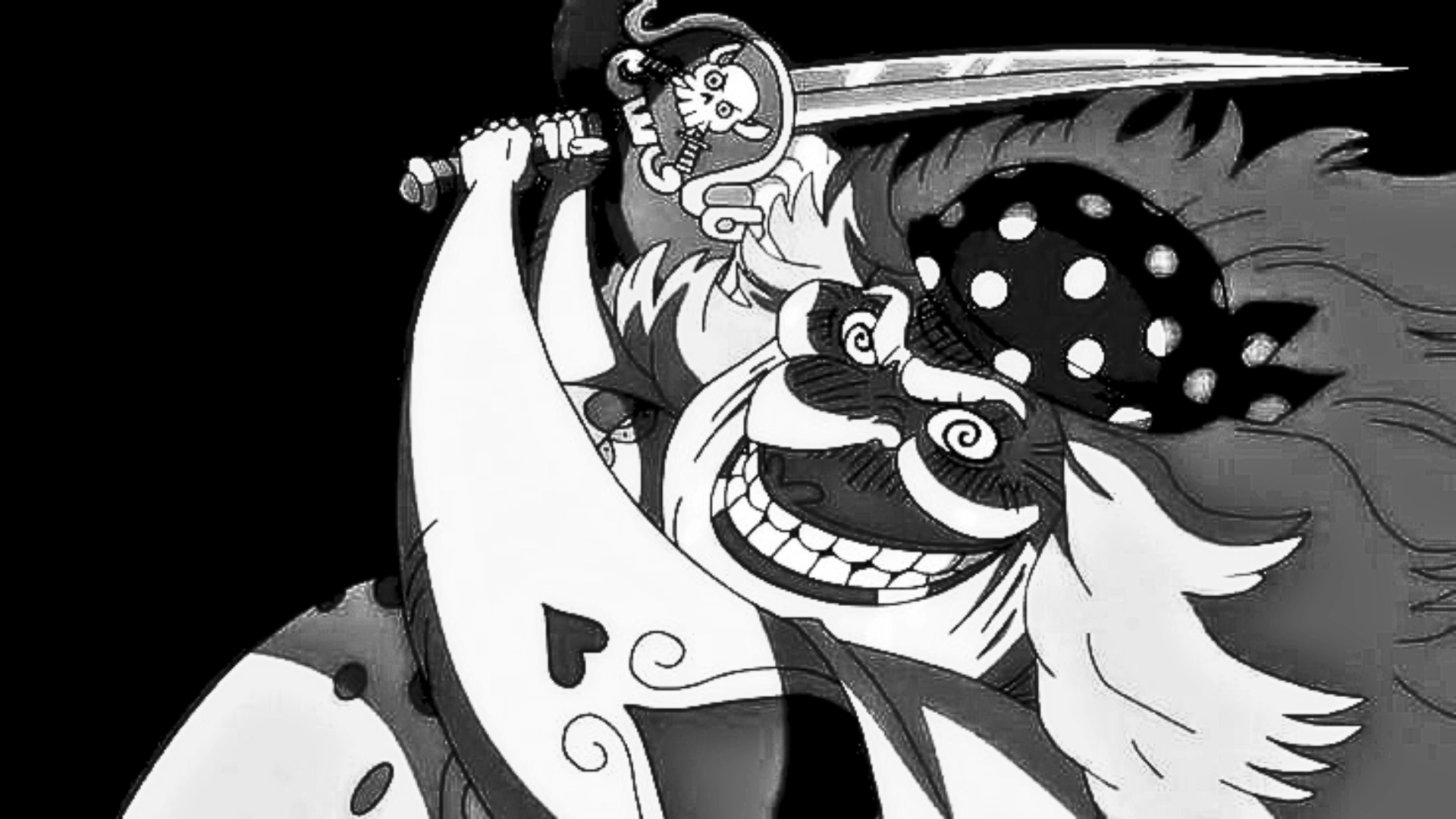 hình nền big mom trắng đen