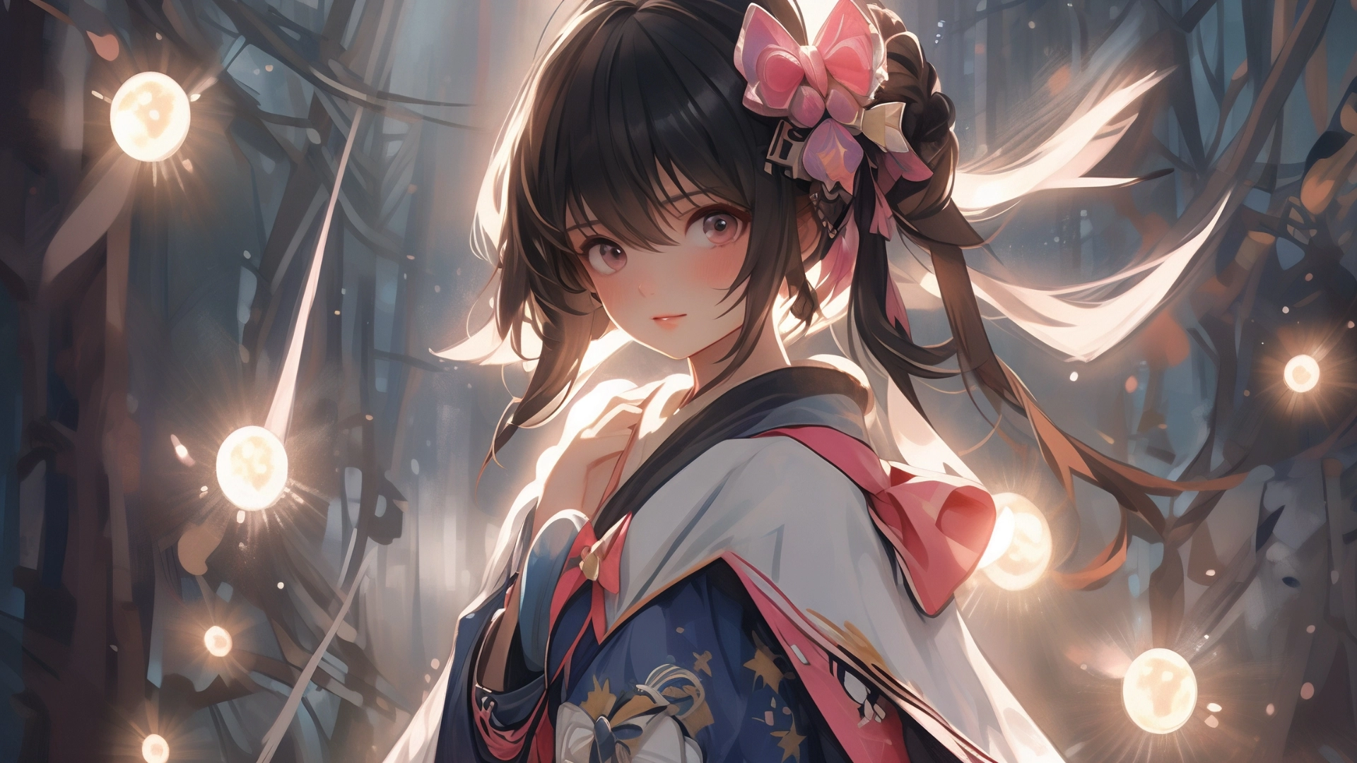Hình nền máy tính 4k gái anime nét căng