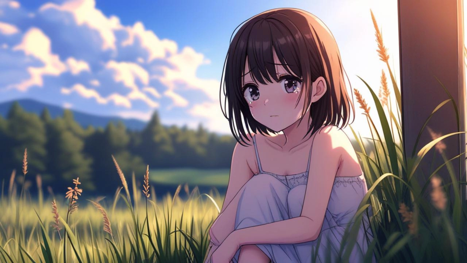 hình nền máy tính anime buồn đẹp nhất