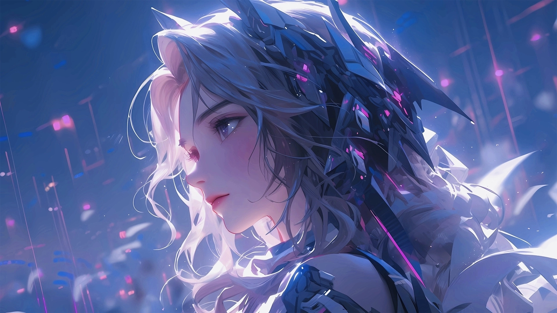 hình nền máy tính anime gái đẹp 4k sắc nét