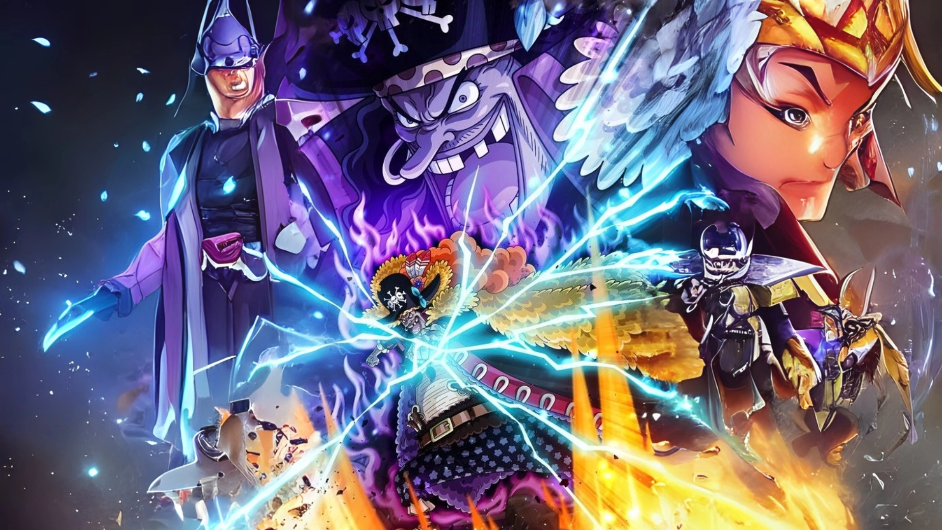 hình nền râu đen one piece 4k