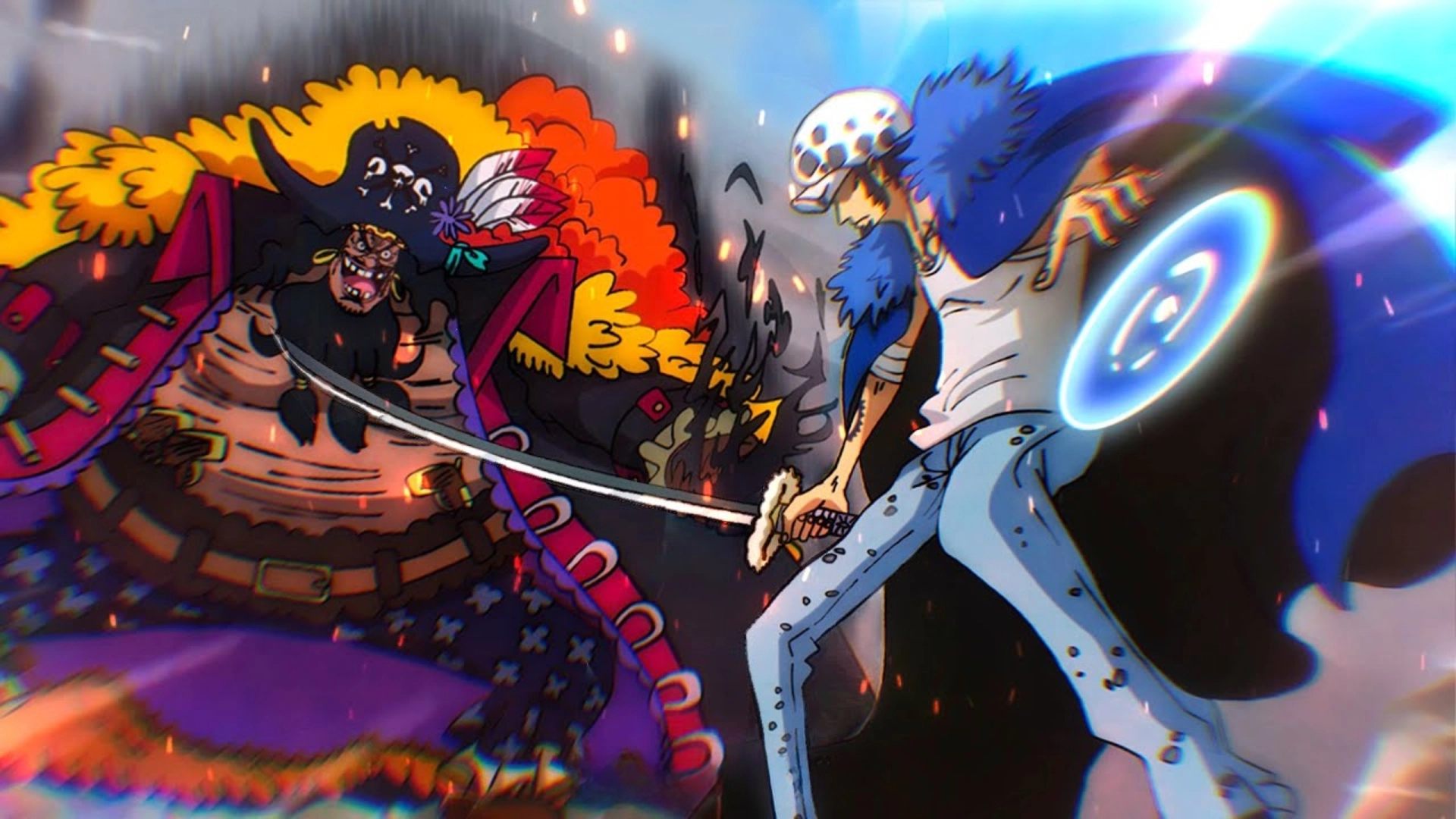 hình nền râu đen one piece full hd