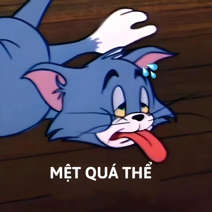 mệt mỏi meme chế